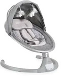 Cangaroo Babywippe, Silber, Metall, Babym&ouml;bel, Babybetten, Stubenwagen &...