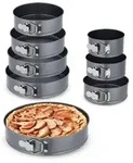 Relaxdays Springformen, Anthrazit, Metall, 28x6.5x28 cm, Backen, Backformen,