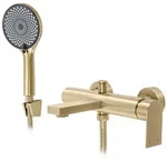 REA Wannenarmatur, Gold, Metall, 15x6x22.5 cm, Badezimmer, Waschbecken &...