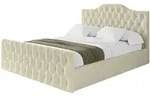 Altdecor Polsterbett, Taupe, Textil, H3 + H4, 180x200 cm, Schlafzimmer, Betten,