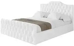 Altdecor Polsterbett, Wei&szlig; Hochglanz, Textil, 140x200 cm, Schlafzimmer, Betten,