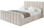 Altdecor Polsterbett, Beige, Textil, H3 + H4, 200x200 cm, Schlafzimmer, Betten,