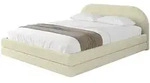 Altdecor Polsterbett, Taupe, Textil, H3 + H4, 140x200 cm, Schlafzimmer, Betten,