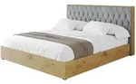 Altdecor Polsterbett, Grau, Textil, 180x200 cm, Schlafzimmer, Betten,...