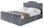Altdecor Polsterbett, Grau, Textil, 200x200 cm, Schlafzimmer, Betten,...