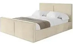 Altdecor Polsterbett, Ecru, Textil, H3 + H4, 160x200 cm, Schlafzimmer, Betten,