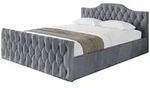 Altdecor Polsterbett, Grau, Textil, 200x200 cm, Schlafzimmer, Betten,...