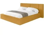 Altdecor Polsterbett, Gelb, Textil, 140x200 cm, Schlafzimmer, Betten, Polsterbetten