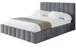 Altdecor Polsterbett, Dunkelgrau, Textil, H3 + H4, 180x200 cm, Schlafzimmer,...