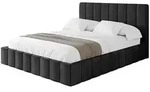 Altdecor Polsterbett, Schwarz, Textil, H3 + H4, 140x200 cm, Schlafzimmer,...