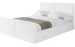 Altdecor Polsterbett, Wei&szlig; Hochglanz, Textil, 200x200 cm, Schlafzimmer, Betten,