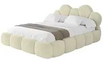 Altdecor Polsterbett, Taupe, Textil, H3 + H4, 120x200 cm, Schlafzimmer, Betten,