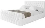 Altdecor Polsterbett, Wei&szlig; Hochglanz, Textil, 180x200 cm, Schlafzimmer, Betten,