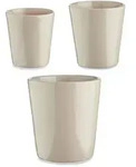 Blument&ouml;pfe, Grau, Keramik, 21 cm, Dekoration, Blumen & Zubeh&ouml;r, &Uuml;bert&ouml;pfe
