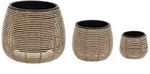 Atmosphera Createur d ́interieur Blument&ouml;pfe, Braun, Kunststoff, 36 cm, Dekoration,