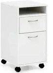 Kadima Design Rollcontainer, Wei&szlig;, Kunststoff, 1 Schubladen, Rechteckig, 33x63x38