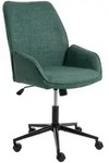 Beliani B&uuml;rostuhl, Gr&uuml;n, Schwarz, Textil, 64x96x64 cm, Arbeitszimmer,...
