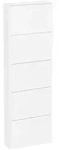 Mid.you Schuhschrank Sulos, Wei&szlig;, Holzwerkstoff, 59x179x17 cm, stehend, Garderobe,