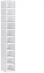 Homcom Schuhschrank, Wei&szlig;, Kunststoff, 26x174x35 cm, Garderobe,...
