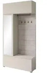 P & B Garderobe, Beige, Kaschmir, Holzwerkstoff, 5 F&auml;cher, 115x231.9x37.5 cm,...