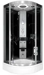 AcquaVapore by Sandra Jentho Dampfdusche, Schwarz, Glas, Kunststoff, Metall,