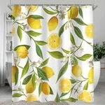 Duschvorhang, Mehrfarbig, Textil, 120x200 cm, Badtextilien, Duschvorh&auml;nge