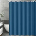 Duschvorhang, Dunkelblau, Textil, 100x200 cm, Badtextilien, Duschvorh&auml;nge
