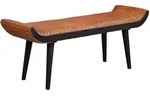 Kadima Design Sitzbank, Braun, Holz, Echtholz,Mangoholz, Organisch, Stativgestell,