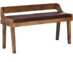 Kadima Design Sitzbank, Braun, Holz, Echtholz,Mangoholz, Rechteckig, 108x63x43 cm,