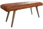 Kadima Design Sitzbank, Braun, Holz, Echtholz,Mangoholz, Rechteckig, 117x51x38 cm,