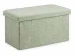 Relaxdays Sitzbank, Gr&uuml;n, Textil, Holzwerkstoff, 76x38x38 cm, Wohnzimmer,...