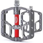 Rennrad-/Mountainbike-Pedale, Grau, Metall, 10.5x1.5x10.5 cm, Freizeit, Sport &