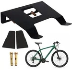 Relaxdays Fahrradwandhalterung, Schwarz, Metall, 35x9.5x30.5 cm, Freizeit, Sport &