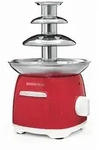 Gourmetmaxx Schokoladenbrunnen Retro, Rot, Wei&szlig;, Metall, Kunststoff, 15x23x15...