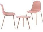 CLP Gartensitzgruppe, Pink, Kunststoff, 3-teilig, Gartenm&ouml;bel,...