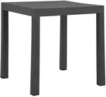 CLP Gartentisch, Anthrazit, Kunststoff, Rechteckig, 73x75x73 cm, Gartenm&ouml;bel,