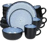 Geschirrset, Blau, Keramik, 26.6x6.9x26.6 cm, Essen & Trinken, Geschirr,