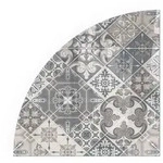 Tulup Glasplatte, Grau, Glas, Formgebogen, 100x100x0.4 cm, Kleinm&ouml;bel, Kamine &