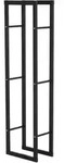 Homcom Kaminholzregal,, Schwarz, Metall, 25x150x40 cm, Kleinm&ouml;bel, Kamine &