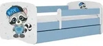 WFL Group Kinderbett, Blaugrau, Holzwerkstoff, Nachbildung, 160x80 cm, Kinderzimmer &