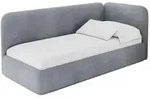 Altdecor Einzellbett, Grau, Textil, 100x200 cm, Kinderzimmer & Jugendzimmer,