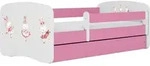 WFL Group Kinderbett, Altrosa, Holzwerkstoff, Nachbildung, 140x70 cm, Kinderzimmer &