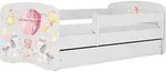 WFL Group Kinderbett, Hellrosa, Holzwerkstoff, Nachbildung, 160x80 cm, Kinderzimmer &