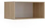 Vicco Schrankaufsatz, Sonoma Eiche, Holzwerkstoff, Rechteckig, 80x40x50 cm,