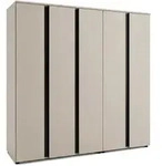 Livetastic Dreht&uuml;renschrank, Kaschmir, Holzwerkstoff, 7 F&auml;cher, 200x184x52 cm,