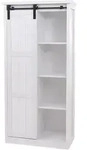 MCW Schrank, Wei&szlig;, Holz, 76x163x38 cm, Schlafzimmer, Kleiderschr&auml;nke,