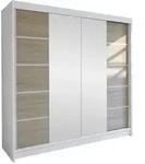 Mirjan24 Schwebet&uuml;renschrank, Beige, Holzwerkstoff, Rechteckig, 180x215x58 cm,