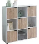 Kadima Design Sideboard, Wei&szlig;, Holzwerkstoff, Quadratisch, 89x91x29 cm, Wohnzimmer,