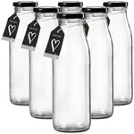 Ritzenhoff Breker Milchflaschen, Transparent, Glas, 7x21x7 cm, K&uuml;chenzubeh&ouml;r,