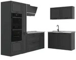 Vicco Eckk&uuml;che, Anthrazit, Anthrazit, Holzwerkstoff, Formgebogen, 230x206.8x60...